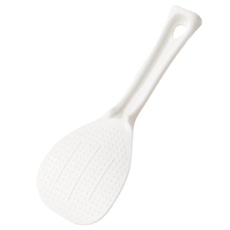 White Non Stick Heat Resistant Plastic Rice Spoon Scooper Kitchen Paddle - Image 2