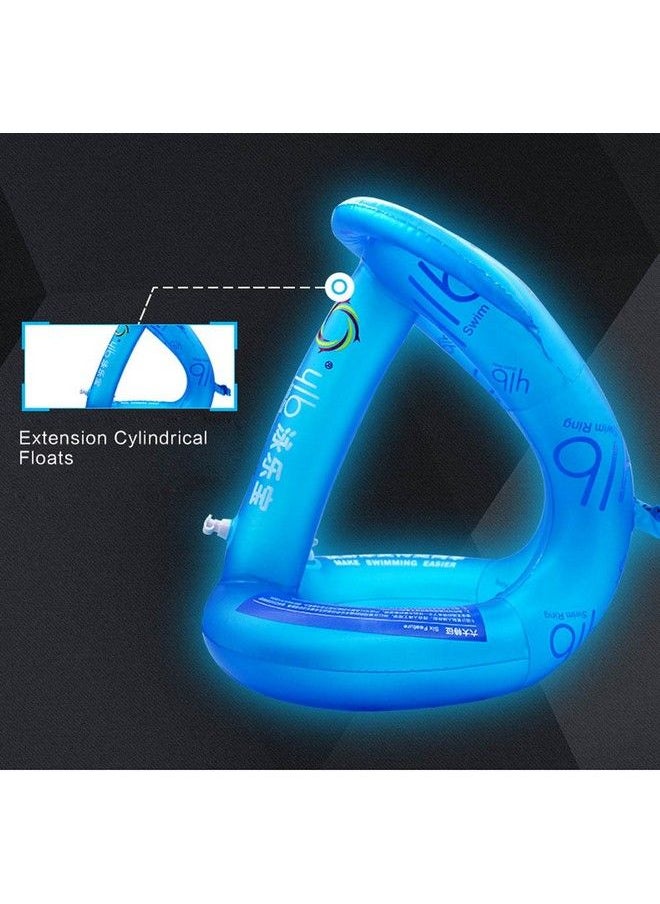 Topsung - Inflatable Pool Floats For Adults Swimming Pool Floats Swim Ring Blue - Image 1