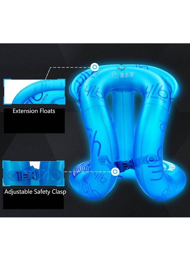 Topsung - Inflatable Pool Floats For Adults Swimming Pool Floats Swim Ring Blue - Image 1
