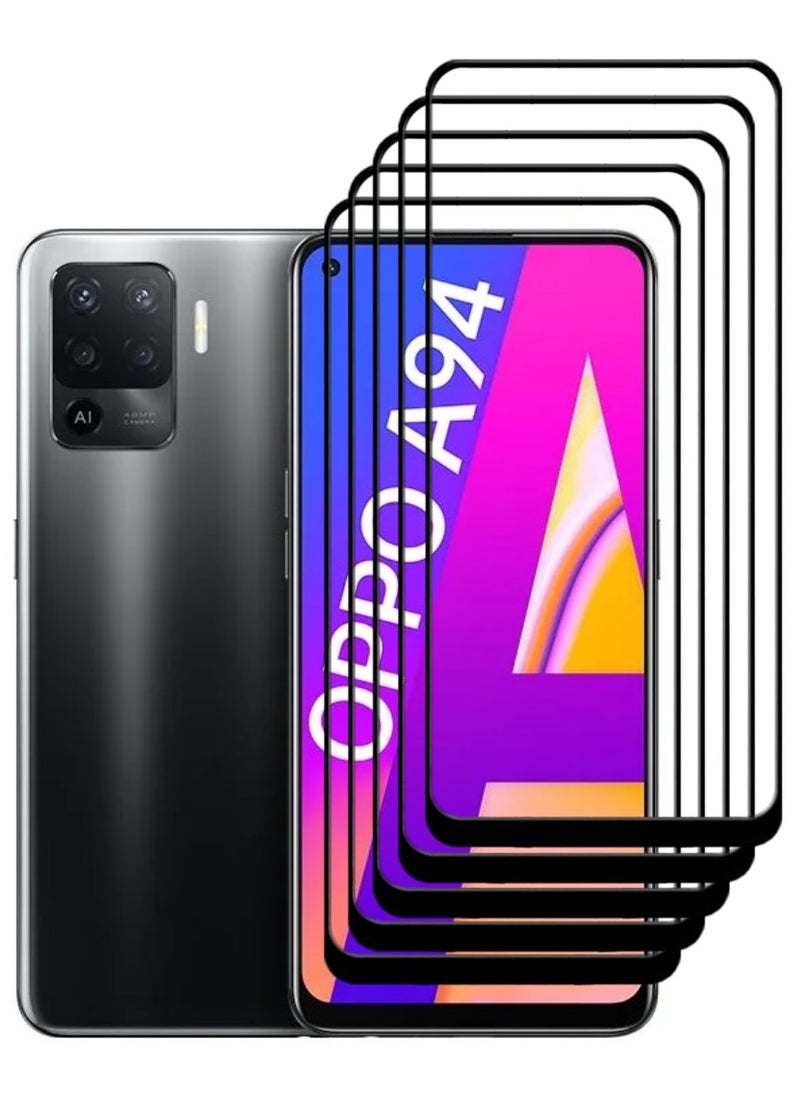 ACLIX 5 Pieces Antistatic ESD Dustproof Premium Quality High Definition Tempered Glass Screen Protector Designed For Oppo A94 - Image 1