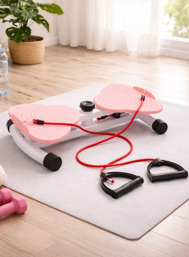 Fitness World Waist Exercise Rotating Disc, Abdominal Exerciser, Waist Sculpting, Foot Massager with Resistance Band for Home Use, 100kg Capacity - Image 1