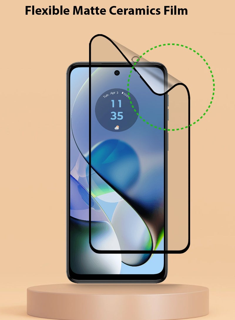 Techie فيلم حماية شاشة غير لامع 9D لهاتف موتورولا موتو G54 5G - شعور سلس مقاوم للبصمات خالي من الفقاعات - Image 4