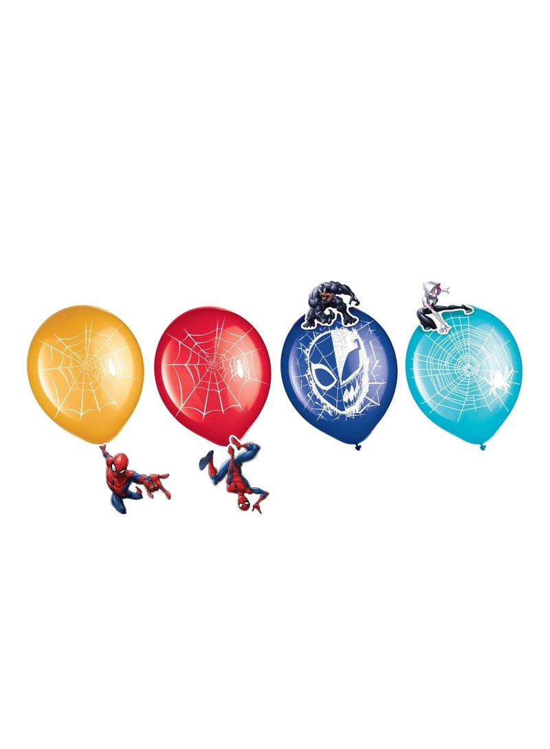 أمسكان بالونات بطابع شخصية سبايدر مان من 6 قطع طراز 5916214 - Image 1