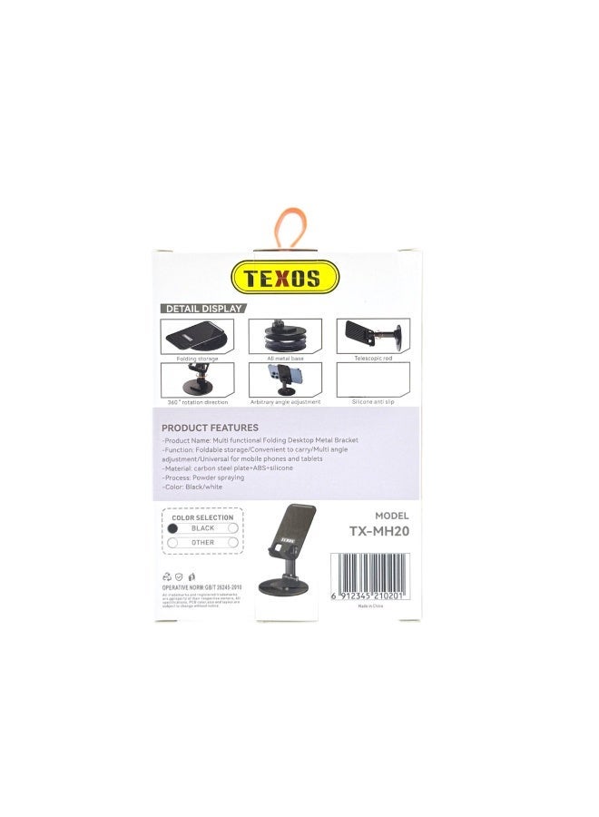 Texos TX-MH20 Folding Desktop Stand for Phones & Tablets - Image 2