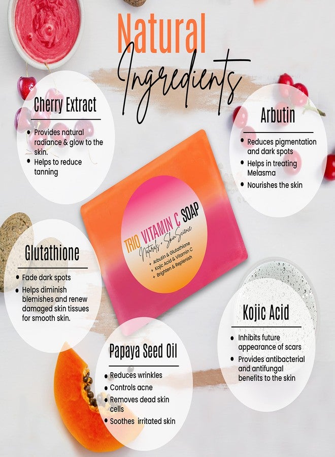 dermaxgen Organic whitening Soap Bar | Arbutin, Glutathione, Kojic acid & Vitamin C | Brighten, Replenish, Glowing & Radiant Skin | Pure Natural Handcrafted Skincare, Face & Body Cleanser - 5 OZ Each| (2 - Image 2