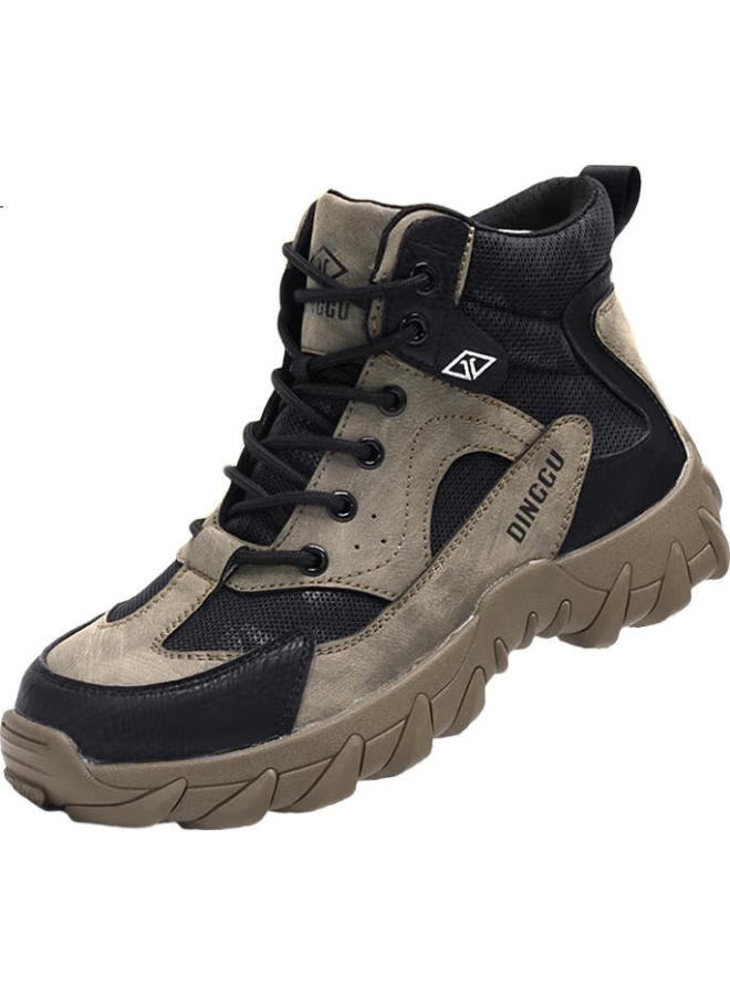 Dinggu Men'S Steel Toe Work Boots High-Top Safety Shoes 1279Migd42 - Image 3