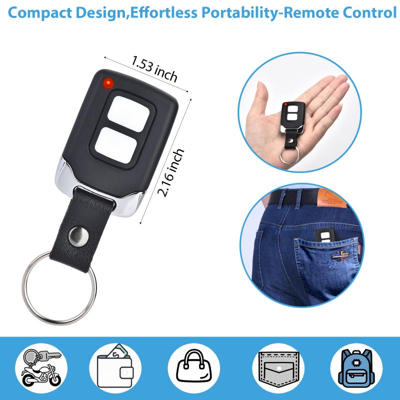 Amtake Garage Door Opener Keypad with 2 Garage Door Opener Remote Compatible with Liftmaster Chamberlain Craftsman Garage Door Opener Keypad 877MAX 893LM 893Max 971LM 371LM - Image 5