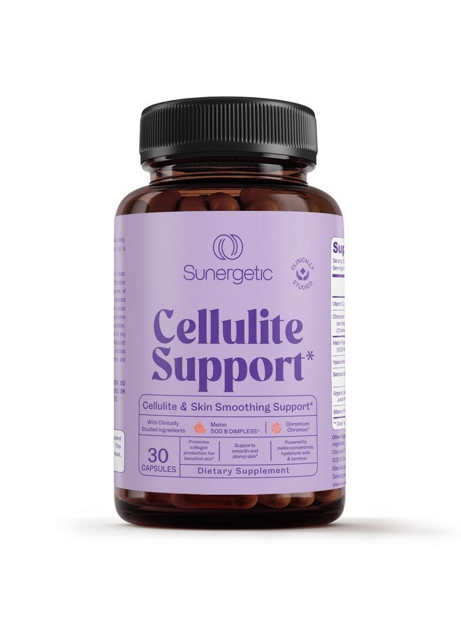 Sunergetic Premium Cellulite Supplement - Anti Cellulite Capsules For Women - Supports Skin Smoothing, Smooth Legs, Reduces Cellulite & Promotes Collagen Production - With Clinically Studied Melon SOD - 30 Count - Image 1
