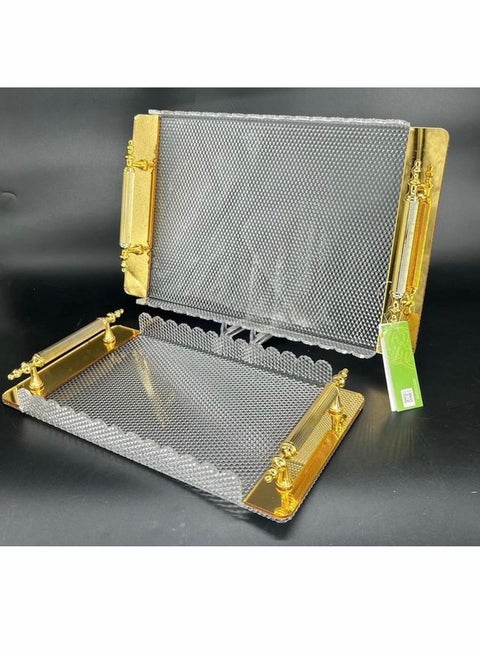 A set of multi-use serving trays