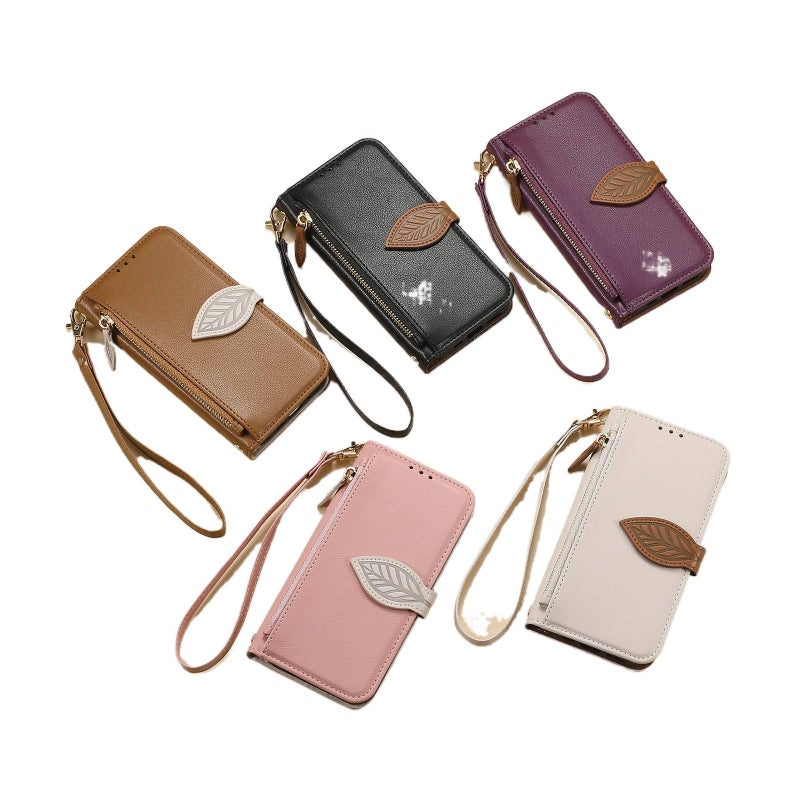 Leather Texture Protective Case for Samsung Galaxy S21 Ultra with Card Holder and Drop Protection plus Shockproof plus Kickstand plus Strong Magnetic in Brown - Image 1