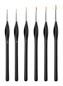 Keep Smiling paint Brushes, 6pcs Pack of Detail Paint Brushes Set for Fine Detailing & Rock Painting  - Image 2