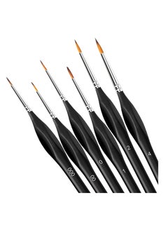 Keep Smiling paint Brushes, 6pcs Pack of Detail Paint Brushes Set for Fine Detailing & Rock Painting  - Image 4