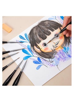 Keep Smiling paint Brushes, 6pcs Pack of Detail Paint Brushes Set for Fine Detailing & Rock Painting  - Image 5