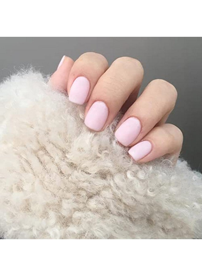 KLOSS BEAUTY Matt Pink Short Square Nails Set Of 24 Reusable Uv Treated Gel Finished Presson Nails With Matt Finish (Pink) - Image 1