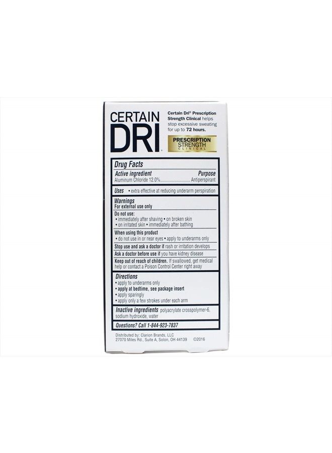 CERTAIN DRI CERTAIN DRI Prescription Strength Clinical Antiperspirant Roll-On 1.20 oz (Pack of 6)  - Image 4