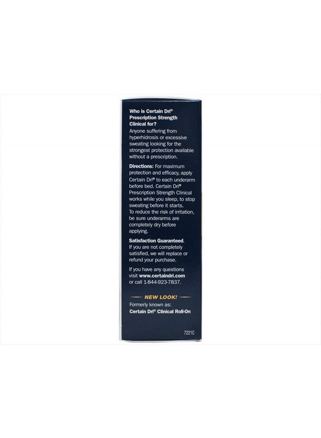 CERTAIN DRI CERTAIN DRI Prescription Strength Clinical Antiperspirant Roll-On 1.20 oz (Pack of 6)  - Image 5