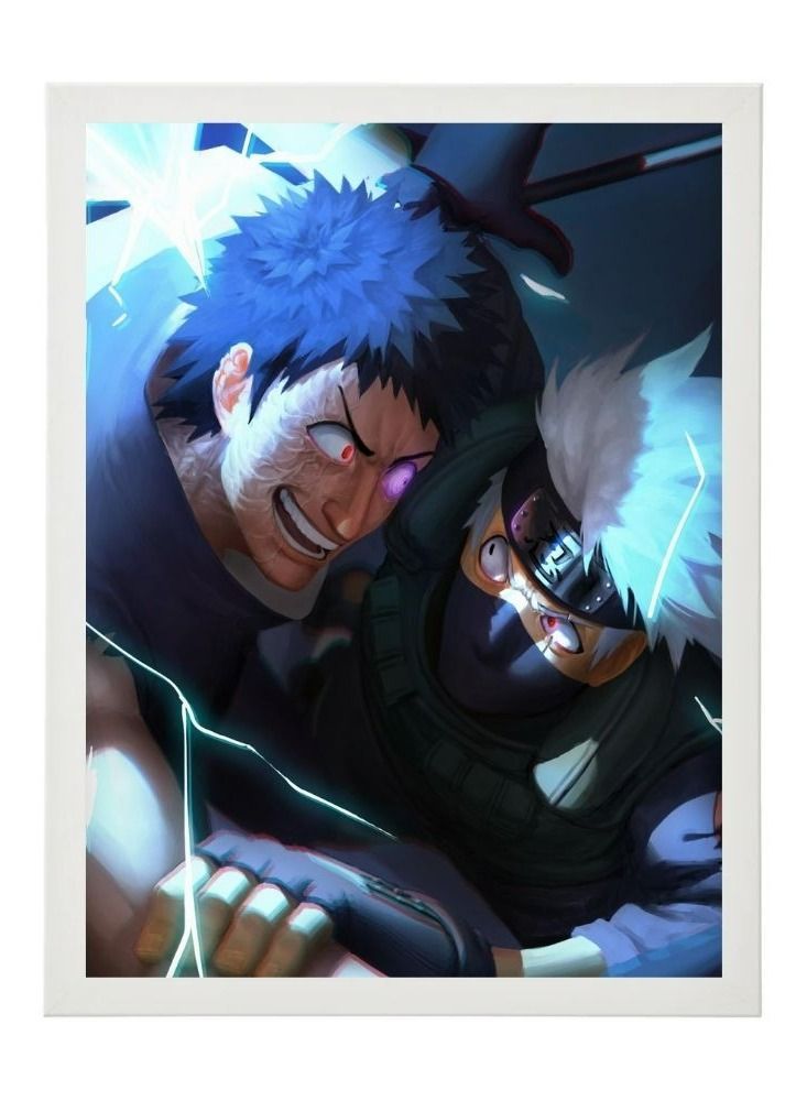 RKN Wall Art Poster Frame Kakashi Vs Obito 21X30 cm - Image 2