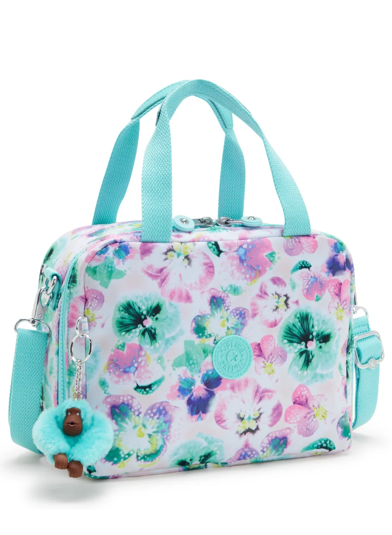 كيبلينغ Miyo Large lunchbox (with trolley sleeve) Aqua Blossom-I29897EC