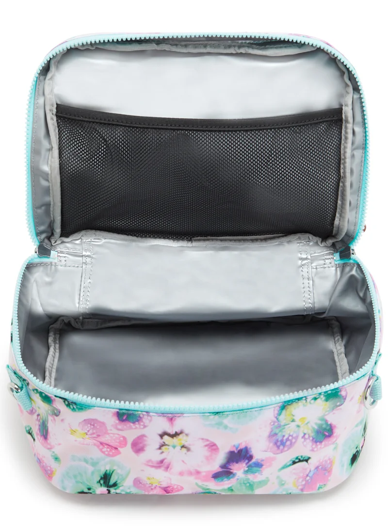 كيبلينغ Miyo Large lunchbox (with trolley sleeve) Aqua Blossom-I29897EC