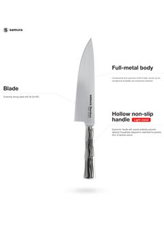 Samura Samura Kitchen Knives Set of 4 | Paring Knife, Utility Knife, Slicing Knife, Chef's Knife | AUS-8 Steel Manganese Blade | Polypropylene Handle | Lightweight | Professional Grade | Precision Cutting  - Image 2