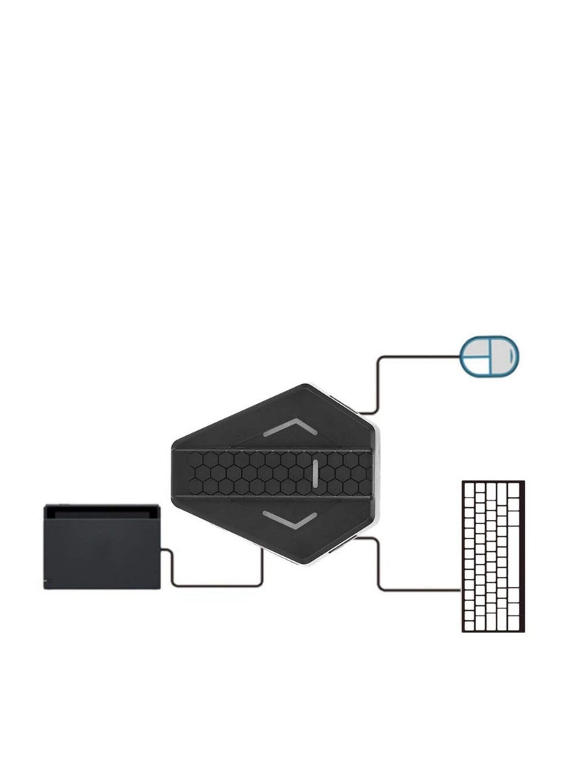 Y&D USB Keyboard and Mouse Adapter Converter for X-360/X-1/for PS3/for PS4/for N-Switch Game Console Gamepad(Black)  - Image 5