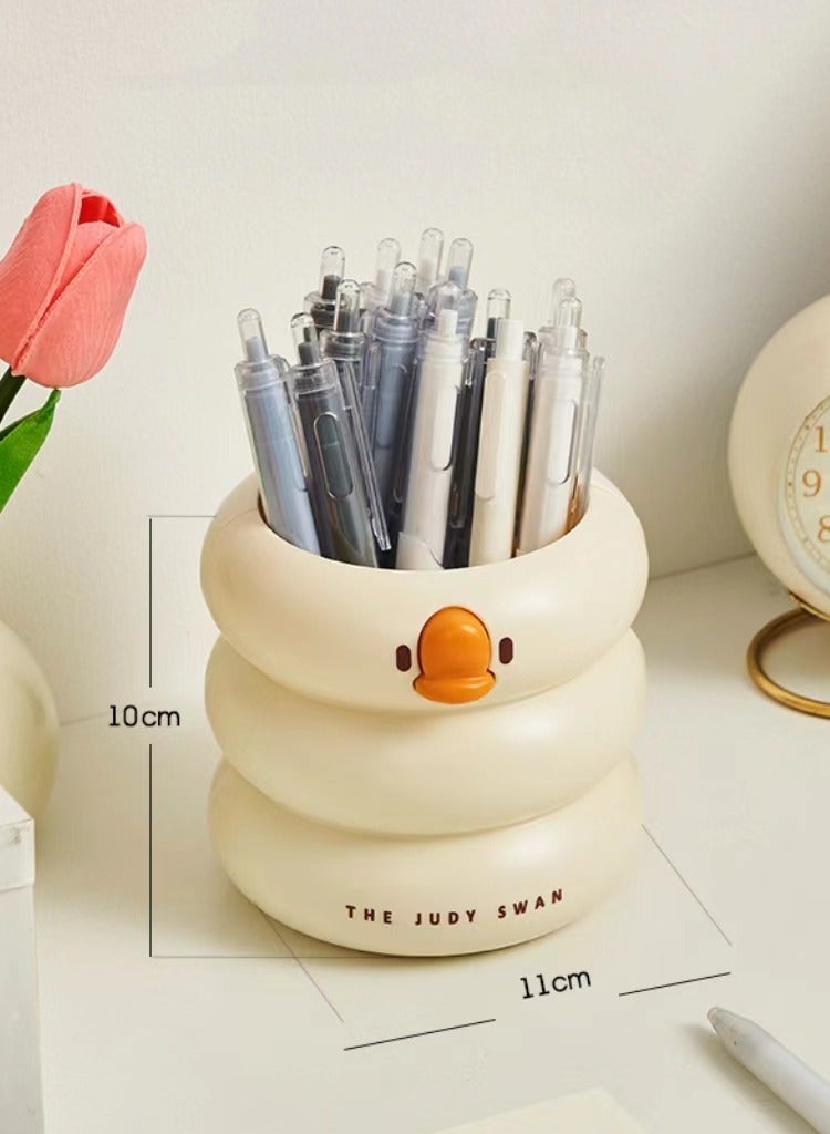 Generic Cream Color Pencil Holder, Table Storage, For Children, Students, and Also Can Used in Office, Tidy Your Desk  - Image 5