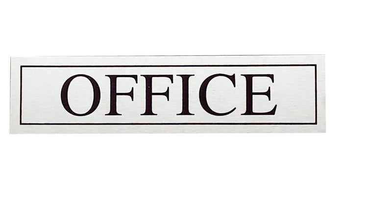 THW® Stainless Steel Self Adhesive OFFICE Signage Board (3"x12") - Image 3