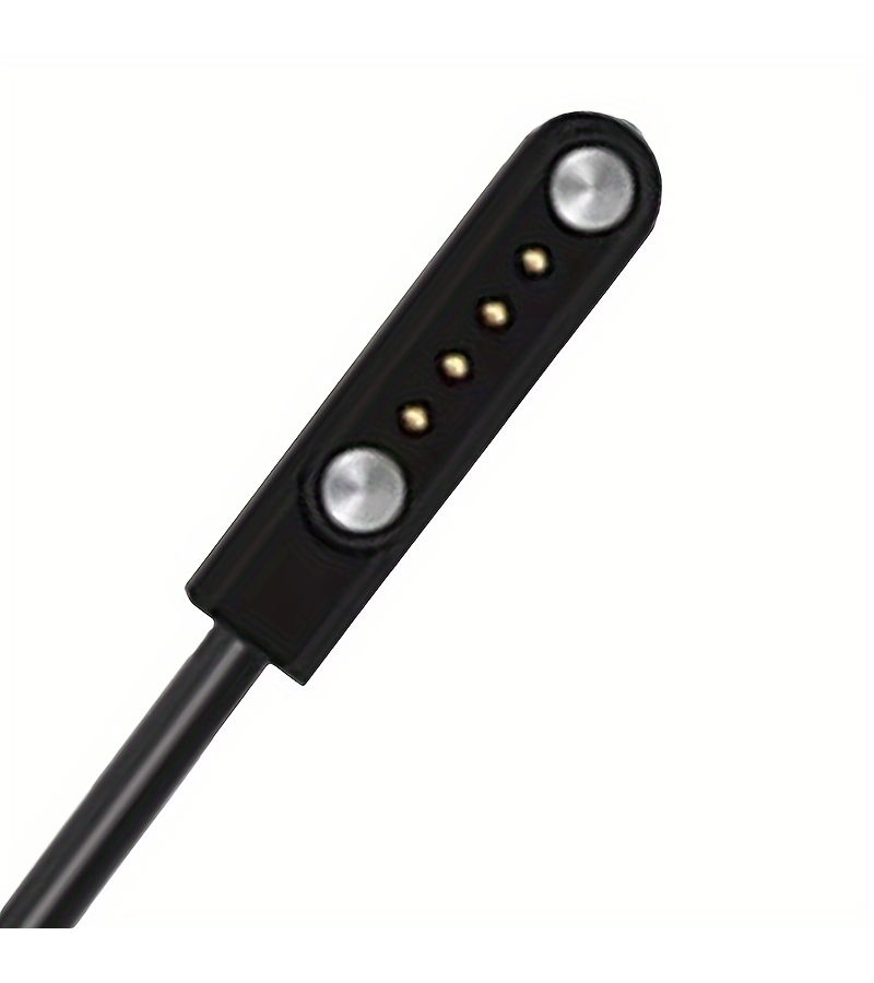 4 Pin USB Data Charging Cable Magnetic Charger Smart Watch Black - Image 5