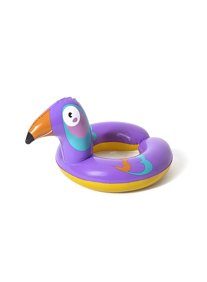 بست واي حلقة سباحة حيوانات السفاري 45×51 سم، بنفسجي - Image 1