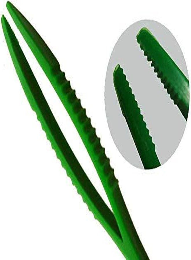 OSCAR 5" Plastic Non-Conductive Tweezers for Jewelry,Watch,Coin Stamp, HANDLING Heat Tools Pack of 1 - Image 3