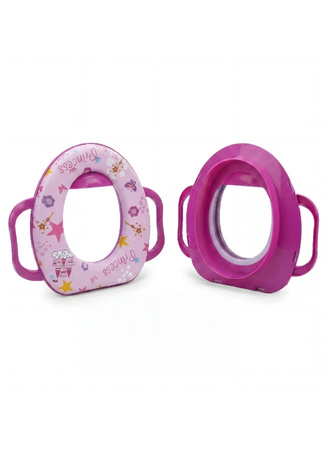 Premium Potty Training Seat for Toddlers with Handles & Splash Guard - Secure Baby Toilet Trainer Ring - Image 1