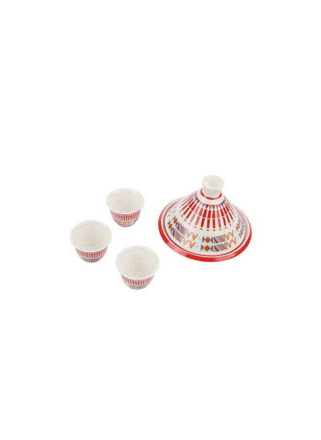 AL SANIDI Ceramic Serving plates set, White, Set 8 pcs  - Image 3