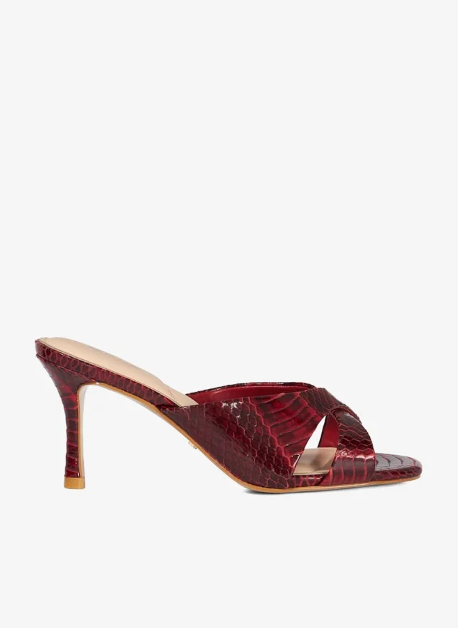 Dune London Open Toe Mid Heel Sandals