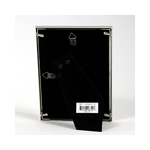 Lawrence Frames 710857 Shimmer Silver Metal 7.52 x 5.55-Inch Picture Frame - Image 3