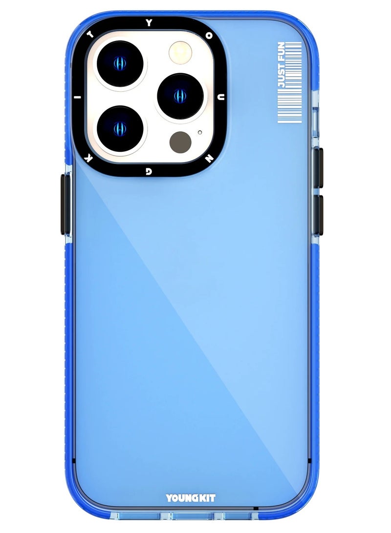 YOUNG KIT Young Kit Crystal Protective Magsafe Apple iPhone 15 Pro max Case - Blue Color  - Image 1
