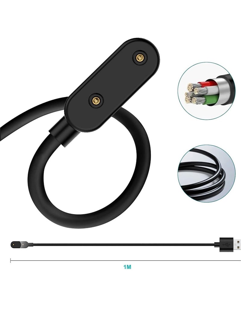 ELTRAZONE Charger Compatible with Huawei Watch Fit, USB Charging Cable Cord Base Dock Charger Adapter Stand For Huawei Band 6/7/8 smartwatch (Black) - Image 4