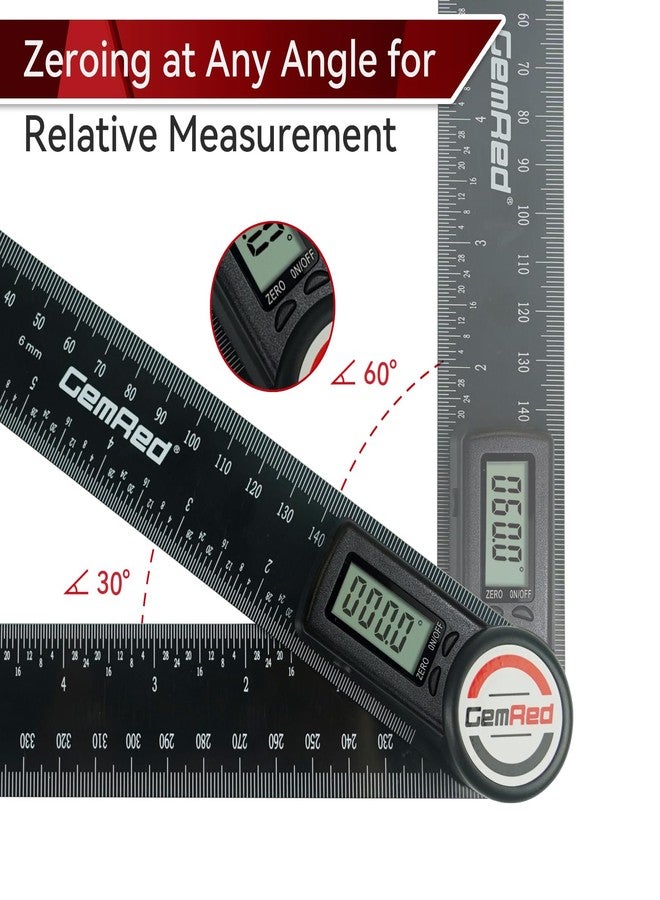 GemRed Digital Protractor Digital Angle Finder Ruler - Image 3