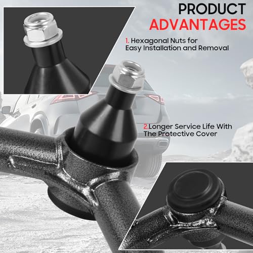 Autoptzxd 2-4" Lift Front Upper Control Arms Compatible with 2003-2022 Toyota 4Runner, 2007-2014 FJ Cruiser, 2003-2009 Lexus GX470, 2010-2016 Lexus GX460 Suspension Kit Adjustable Control Arm - Image 4