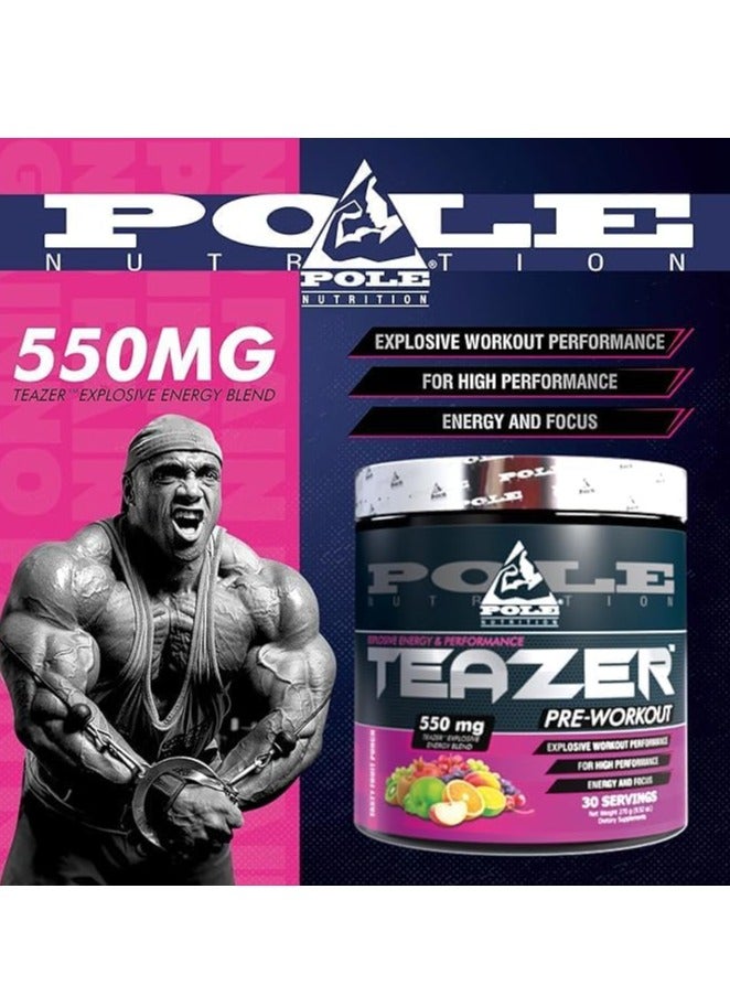 POLE NUTRITION Teazer Explosive Pre-Workout Watermelon Food Supplement (30 Servings) - Image 5