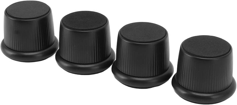 Height Adjustable Furniture Risers, 4Pcs ABS Non Slip Pads for Sofa Bed Table - Wear Durable, Protects Floors and Stabilizes Furniture (Black) - Image 3