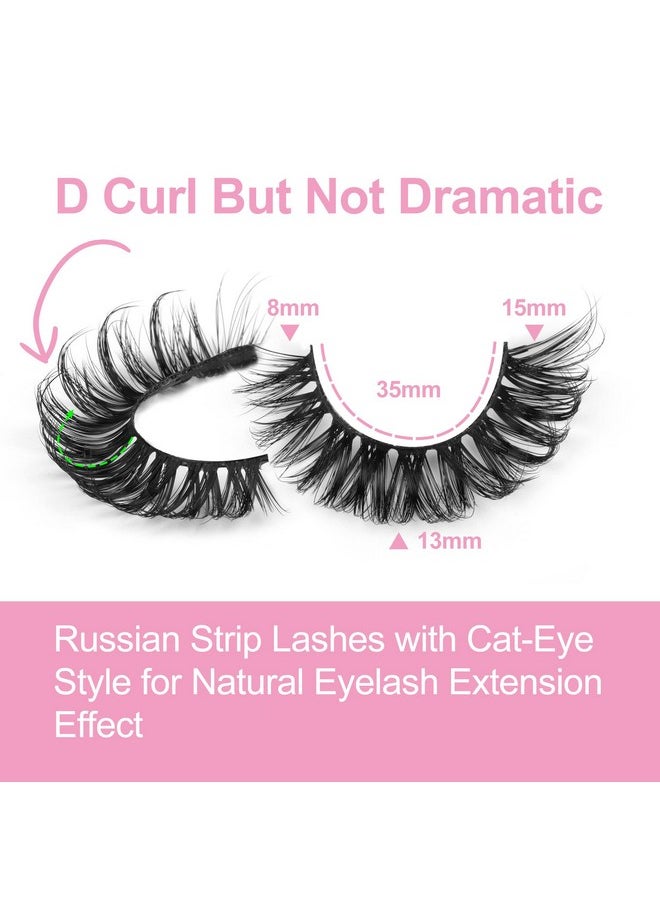 Eyelashes Russian Strip Lashes D Curl Fluffy Wispy Natural Cat Eye False Lashes Look Like Eyelash Extensions 10 Pairs By Yawamica - pzsku/Z02A64409F5861E5FCA8DZ/45/_/1707975361/1010fdec-199d-45cb-814a-ae82afc5c7e8