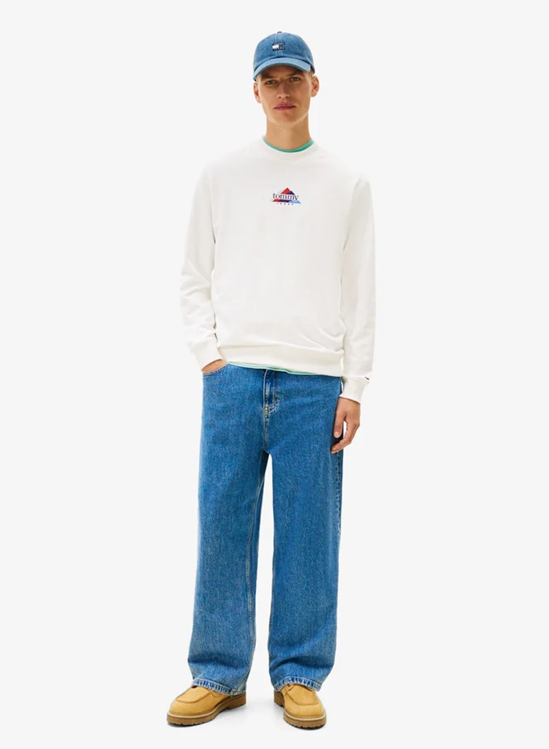 TOMMY JEANS  Regular Dna Play Crew Neck Sweatshirt for Men | Best Price UAE