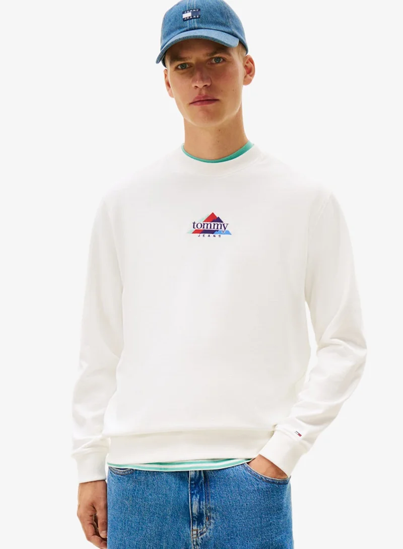 TOMMY JEANS  Regular Dna Play Crew Neck Sweatshirt for Men | Best Price UAE