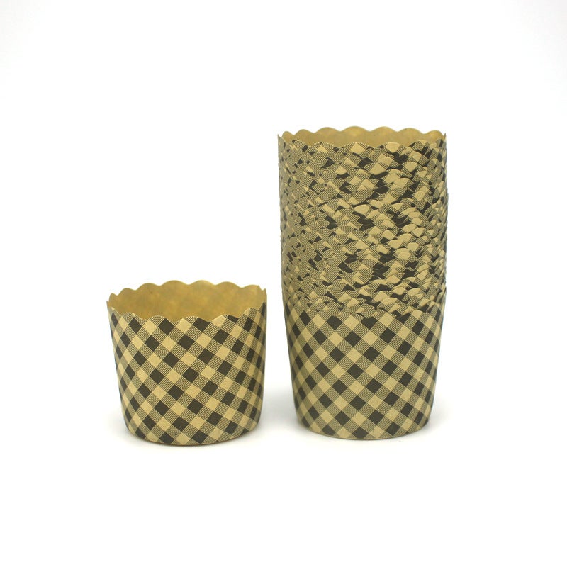 Large Check Cupcake Thickened High Temperature Mafen Cup Oil-Proof Cake Cuppaper Holds - Image 5