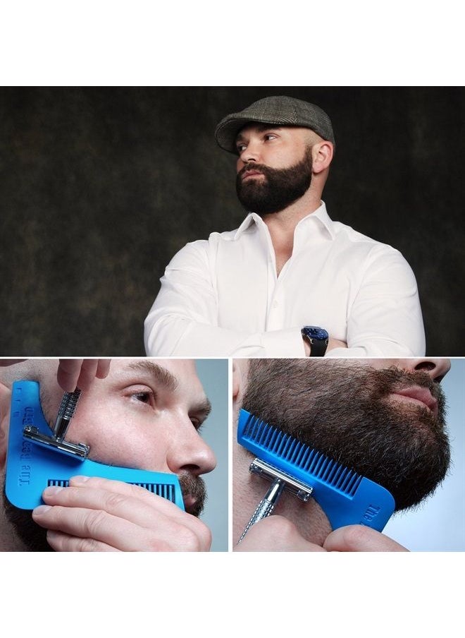 Beard Bro - The Beard Bro- 7 Tools in 1 Professional Beard Shaping Tool For Perfect Lines and Symmetry- THE FIRST & ORIGINAL - Image 1