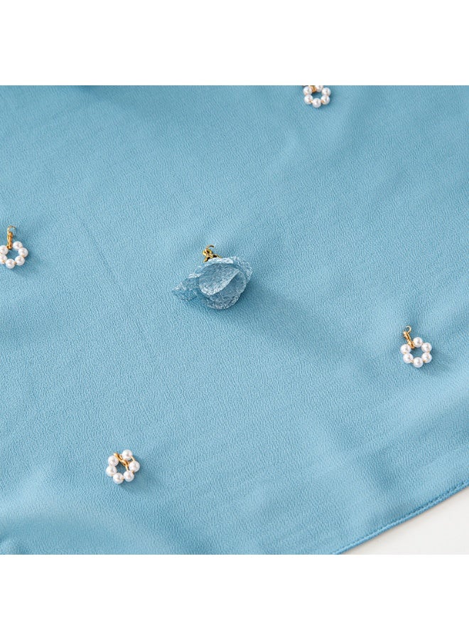 Nariele طرحة جديدة مع قلادة لؤلؤة زهرية - Image 4