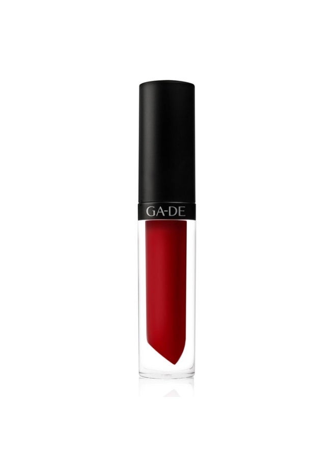 GA-DE Idyllic Matte Lip Colour 730 Really Red 3.5 gm - Image 1