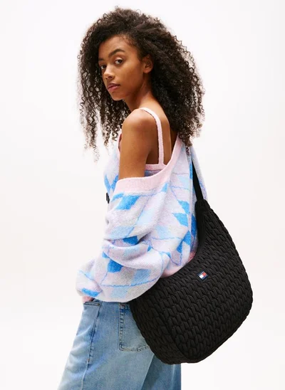 TOMMY JEANS Logo Quilted Crossbody Bag