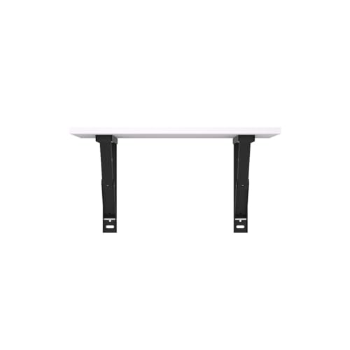 QARA Folding Wall Mounted Engineered Wood Study Table/Office Table Stand/Laptop Table Foldable/Work Table for Home Office (60 cm x 40cm) - 100% Made in India (Medium, Ivory), Engineered Wood - Image 4