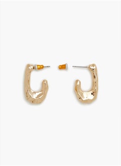 FOREVER 21 Hammered Geo Drop Earrings  - Image 2